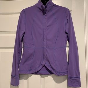 Lululemon zip up purple long sleeve jacket size 8